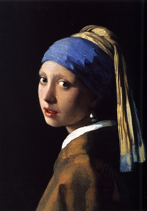 Girl with the Pearl Earring by Vermeer - Intimate portraiture